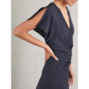 Reiss Womenswear Ruched Front Workwear Dress